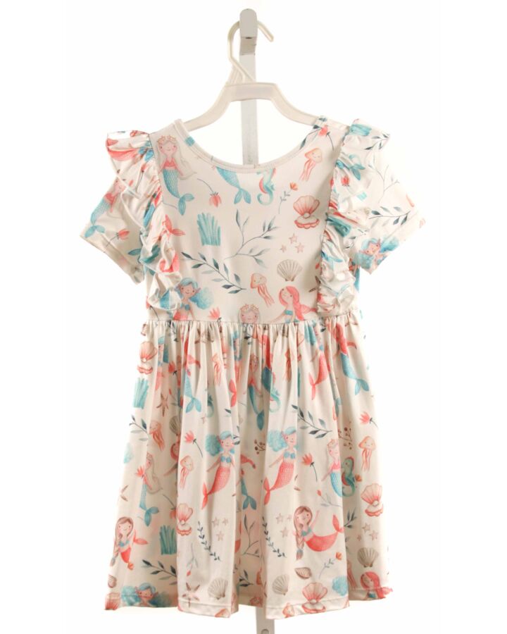 MILA & ROSE  MULTI-COLOR    KNIT DRESS WITH RUFFLE