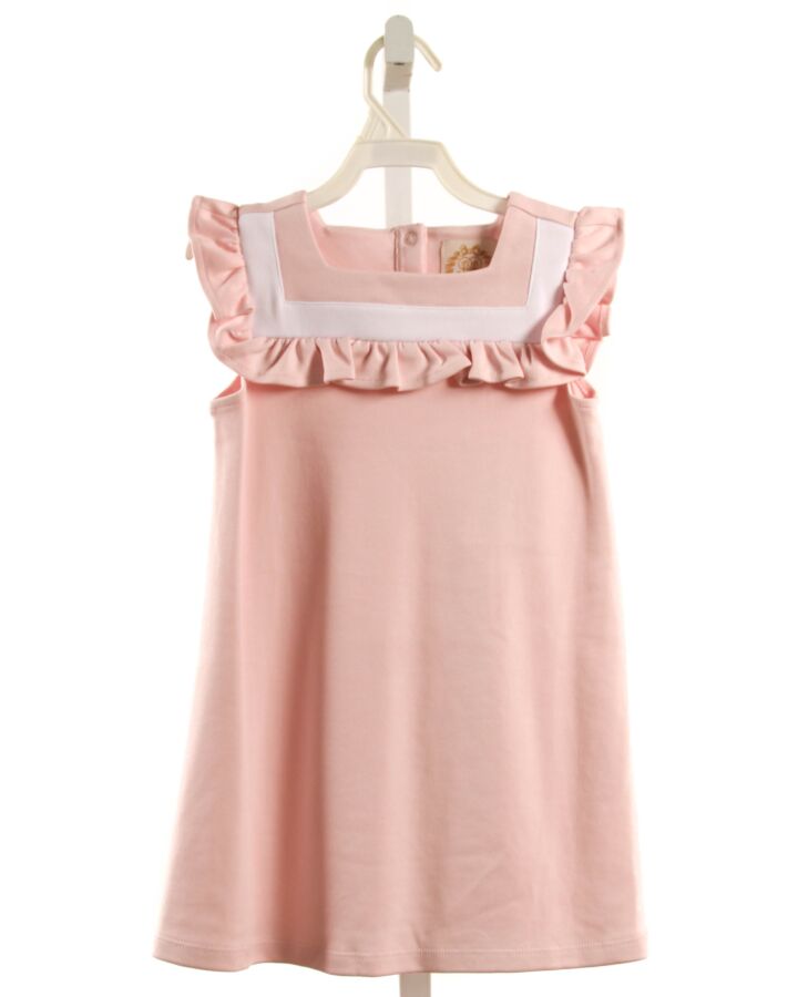 THE BEAUFORT BONNET COMPANY  PINK    KNIT DRESS WITH RUFFLE