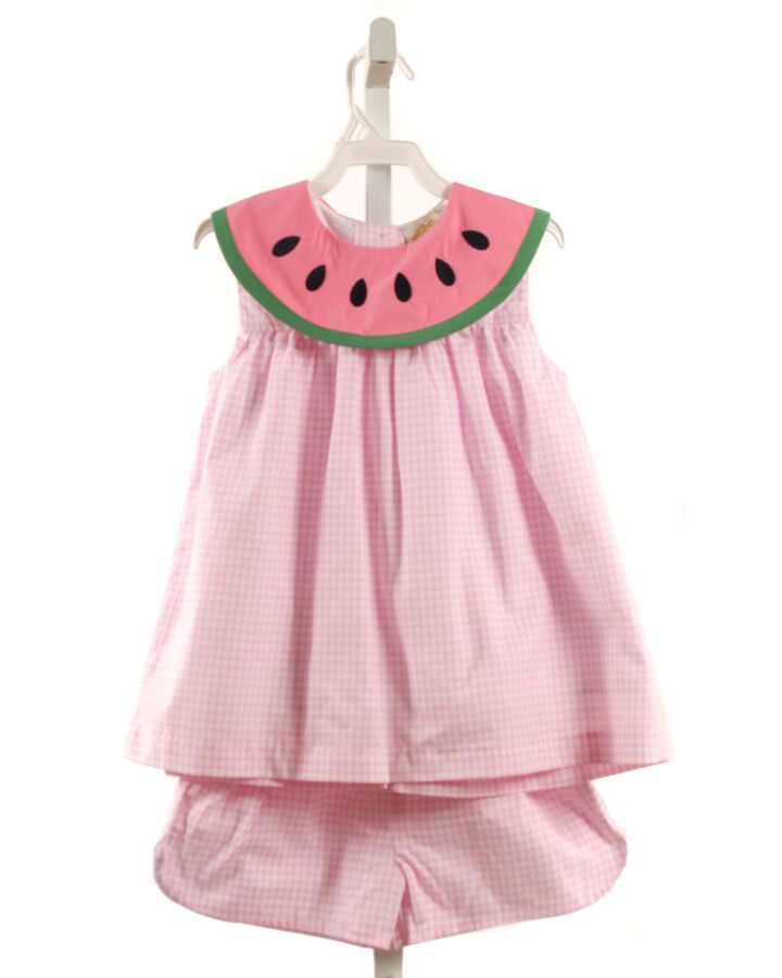 THE BEAUFORT BONNET COMPANY  PINK  GINGHAM  2-PIECE OUTFIT