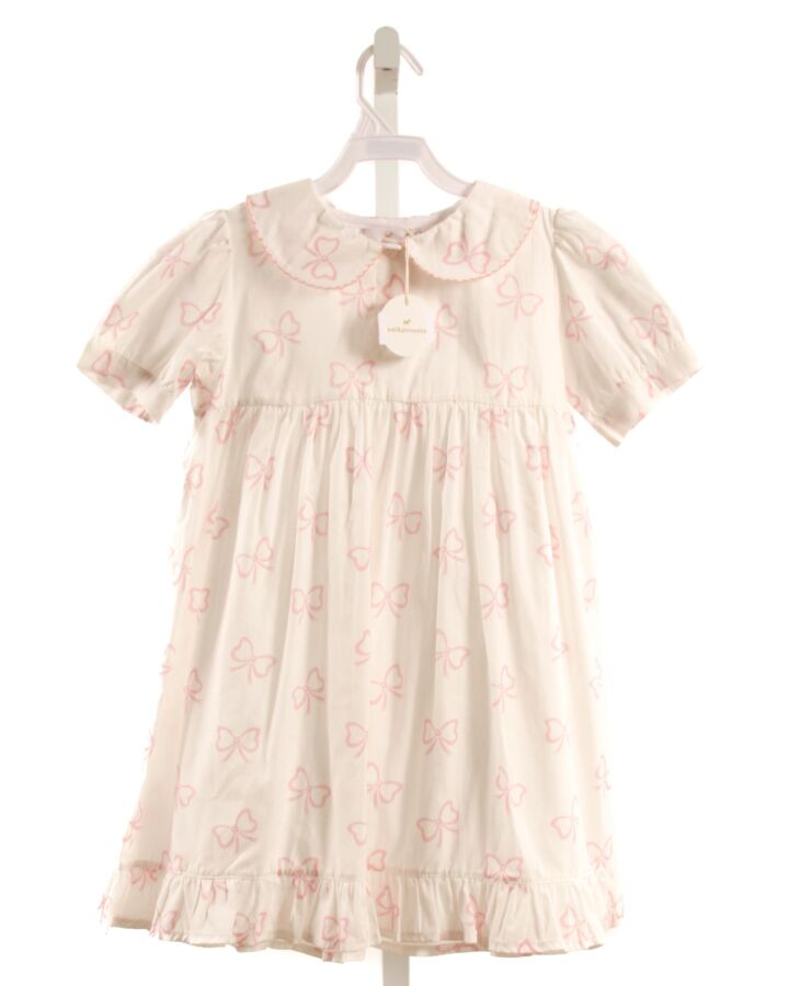 SAL & PIMENTA  PINK   PRINTED DESIGN LOUNGEWEAR WITH PICOT STITCHING