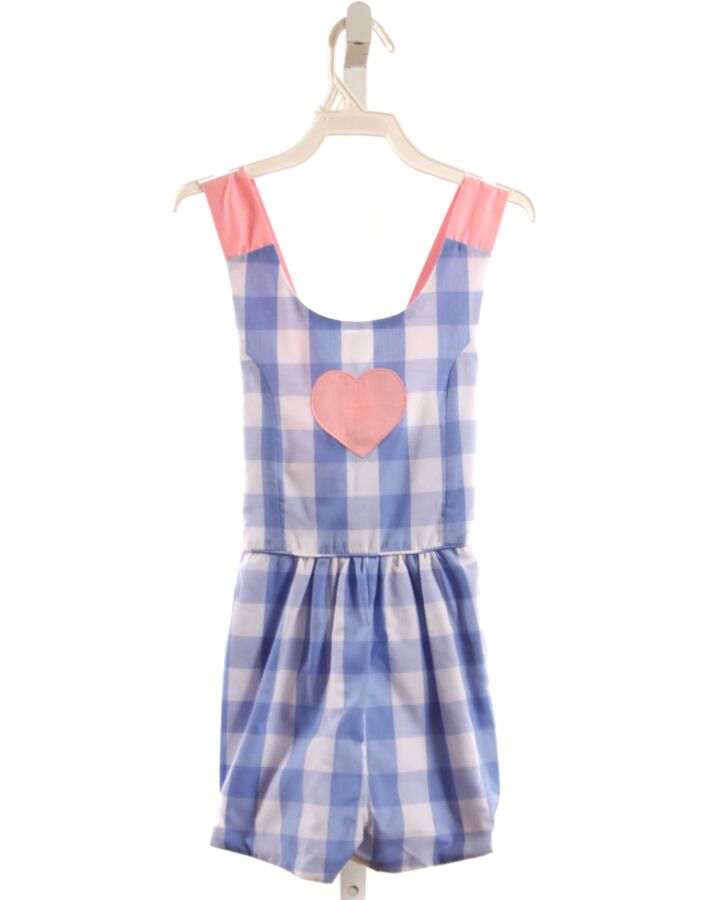 THE BEAUFORT BONNET COMPANY  BLUE  PLAID  ROMPER