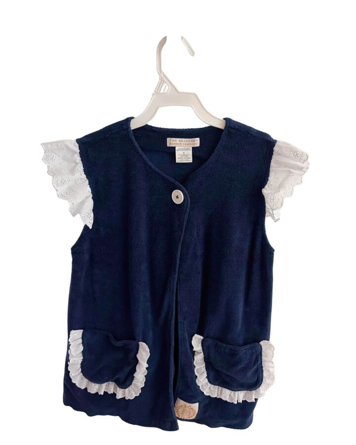 THE BEAUFORT BONNET COMPANY  NAVY TERRY CLOTH   COVER UP WITH EYELET TRIM