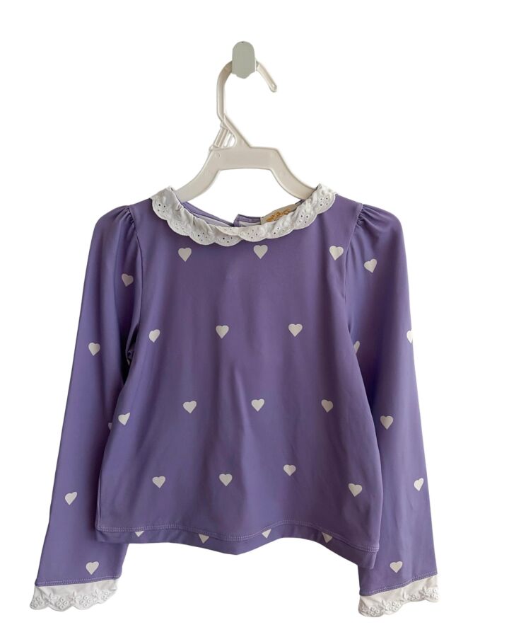 THE BEAUFORT BONNET COMPANY  PURPLE    RASH GUARD WITH EYELET TRIM