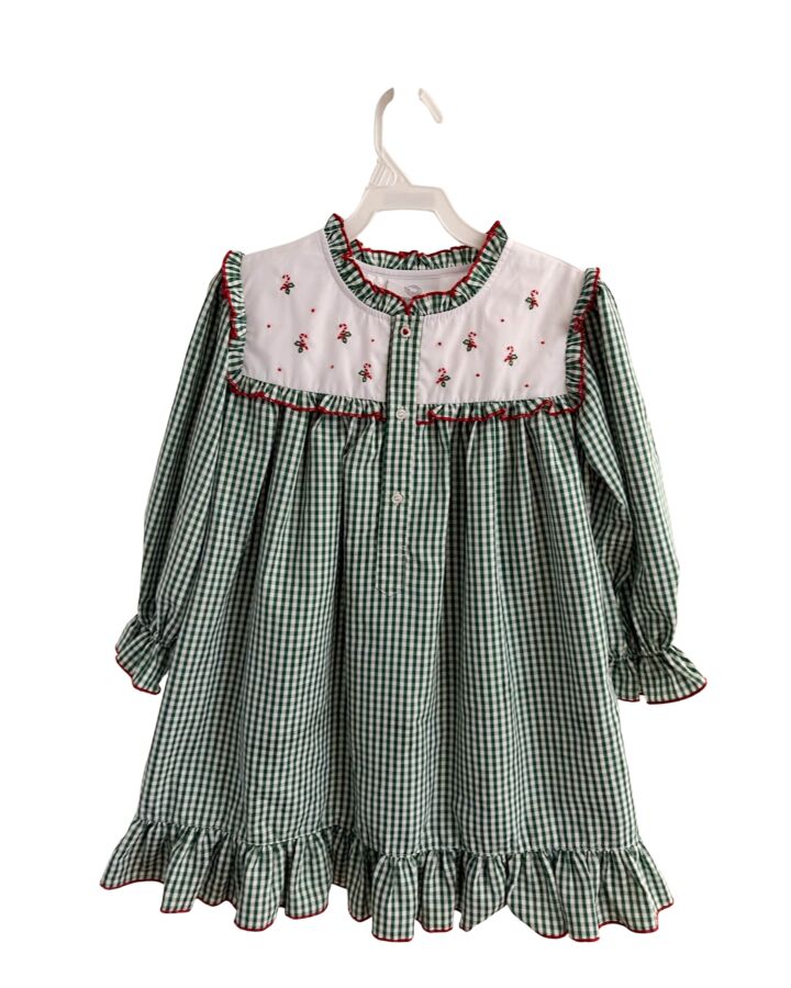 THE PROPER PEONY  GREEN  GINGHAM EMBROIDERED LOUNGEWEAR