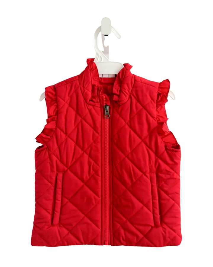 THE YELLOW LAMB  RED    VEST WITH RUFFLE