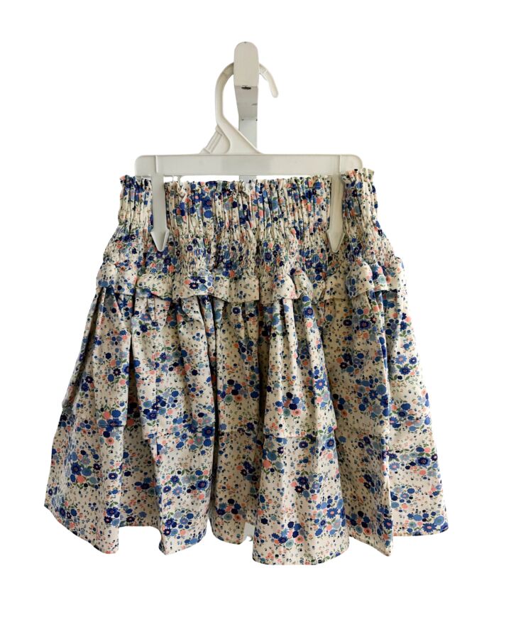 JAMES & LOTTIE  BLUE  FLORAL SMOCKED SKIRT