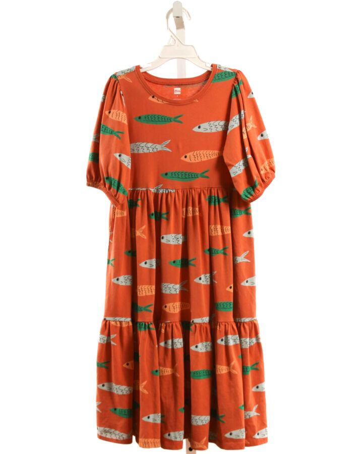 TEA  ORANGE    KNIT DRESS