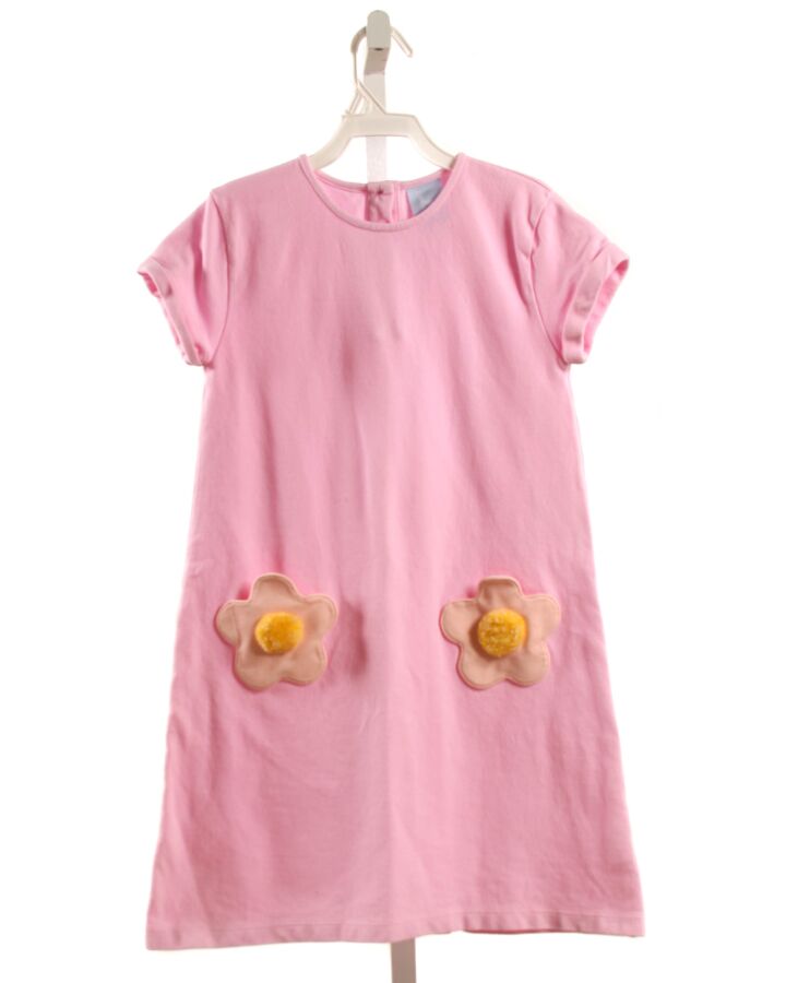 BELLA BLISS  PINK PIQUE FLORAL APPLIQUED KNIT DRESS