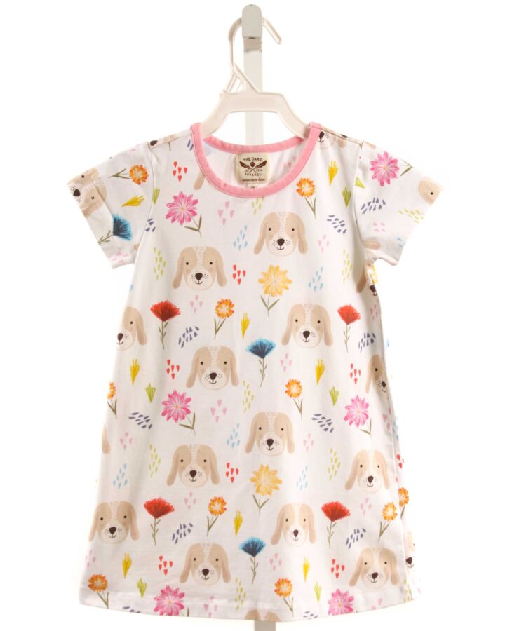 THE OAKS APPAREL   PINK   PRINTED DESIGN KNIT DRESS