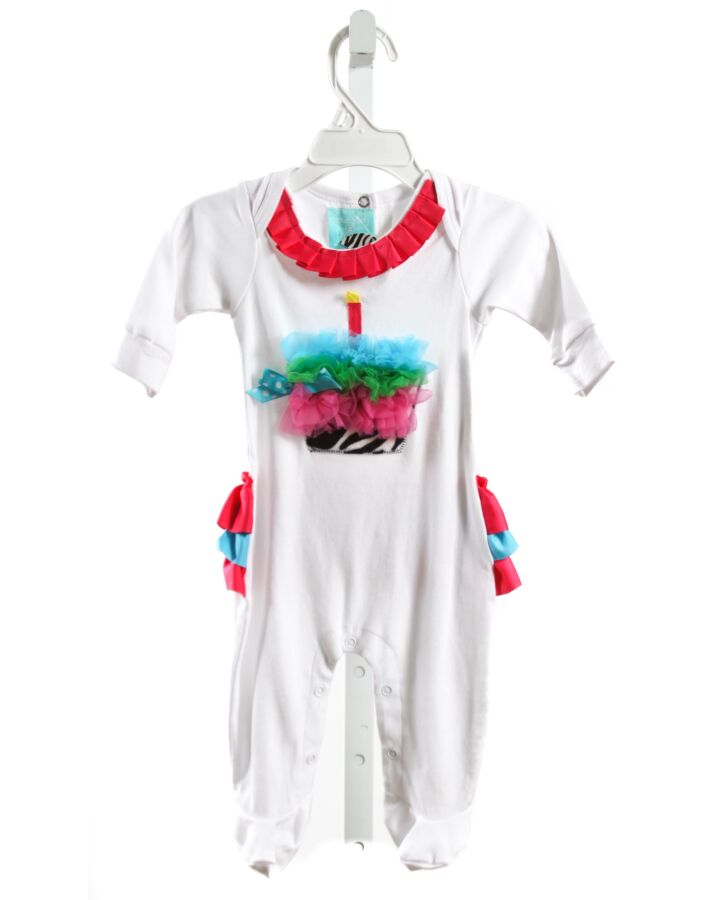 MUD PIE  WHITE    LAYETTE WITH RUFFLE