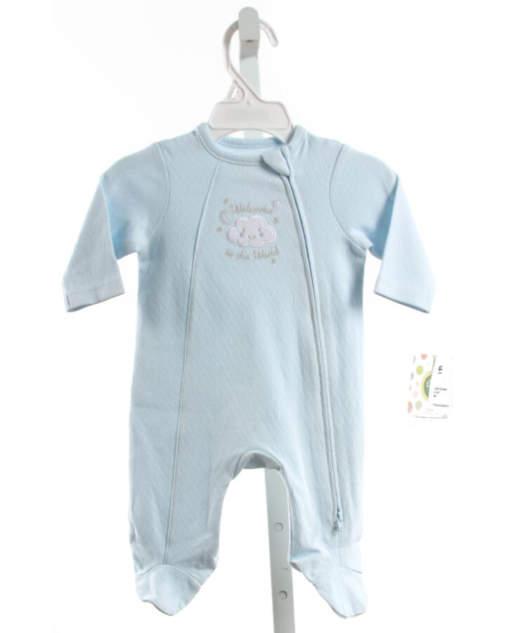 LITTLE ME  LT BLUE   APPLIQUED LAYETTE