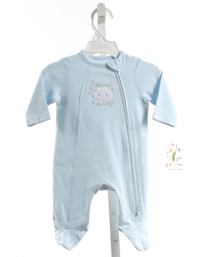 LITTLE ME  LT BLUE  APPLIQUED LAYETTE