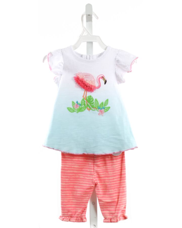 MUD PIE  PINK   APPLIQUED 2-PIECE OUTFIT