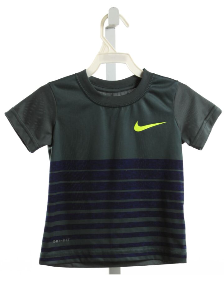 NIKE  GRAY  STRIPED  T-SHIRT