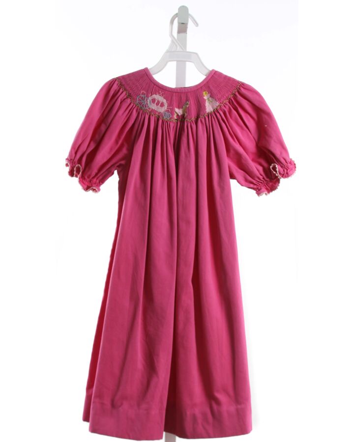 SILLY GOOSE  HOT PINK   SMOCKED DRESS