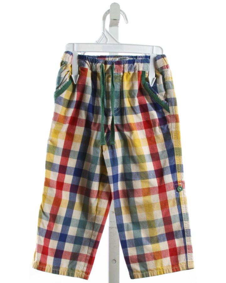 BABY BODEN  MULTI-COLOR  GINGHAM  PANTS