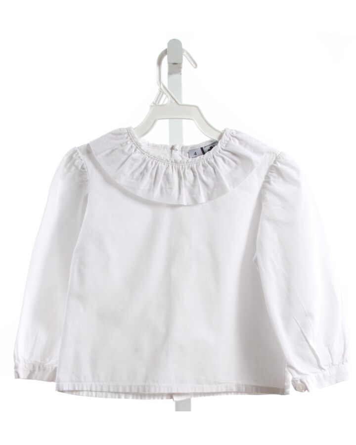 BUSY BEES  WHITE    DRESS SHIRT WITH RUFFLE