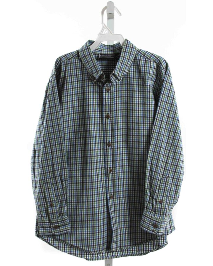 KITESTRINGS  GREEN  PLAID  DRESS SHIRT