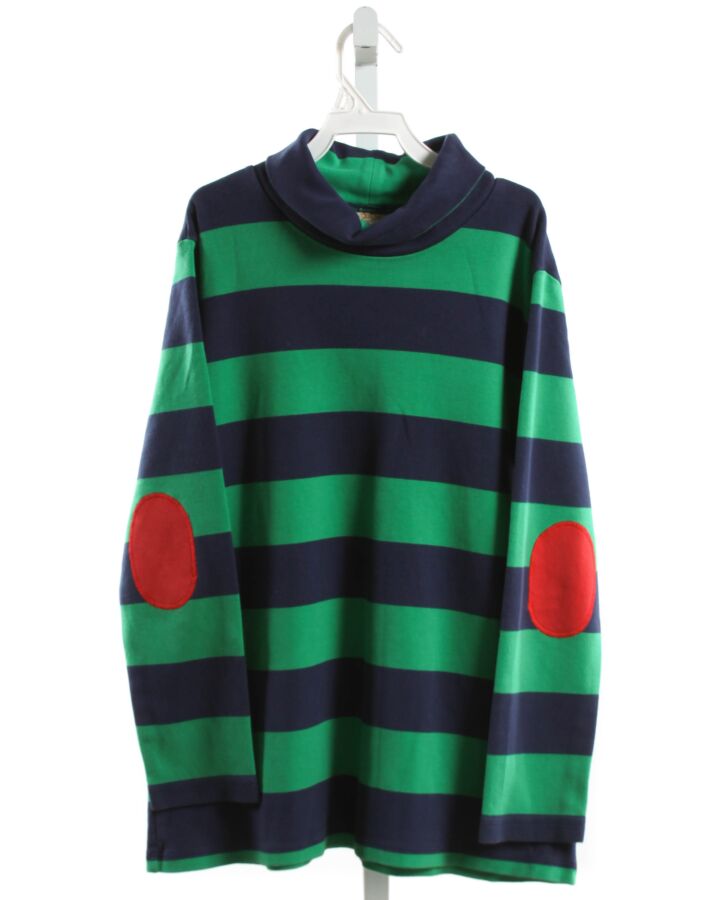 THE BEAUFORT BONNET COMPANY  GREEN  STRIPED  KNIT LS SHIRT