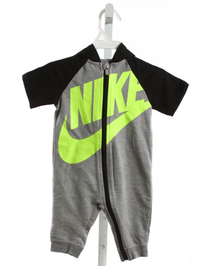 NIKE  GRAY  PRINT  KNIT ROMPER