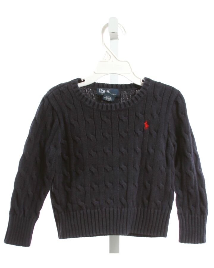 POLO BY RALPH LAUREN  NAVY    SWEATER