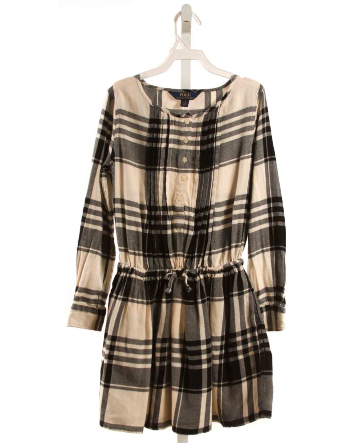 POLO BY RALPH LAUREN  BLACK  PLAID  DRESS