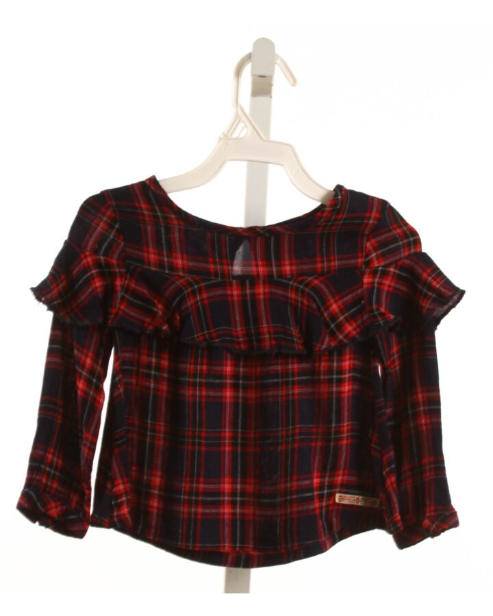 HUDSON  RED  PLAID  SHIRT-LS