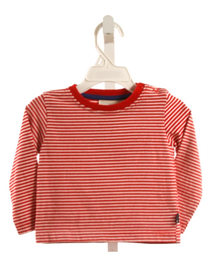 JOJO MAMAN BEBE  RED  STRIPED  KNIT LS SHIRT