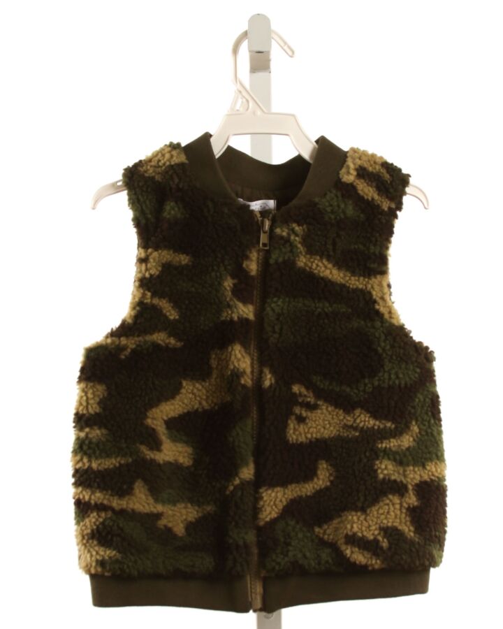 MUD PIE  FOREST GREEN FLEECE   VEST