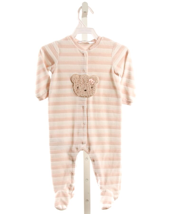 MAYORAL  LT PINK  STRIPED APPLIQUED LAYETTE