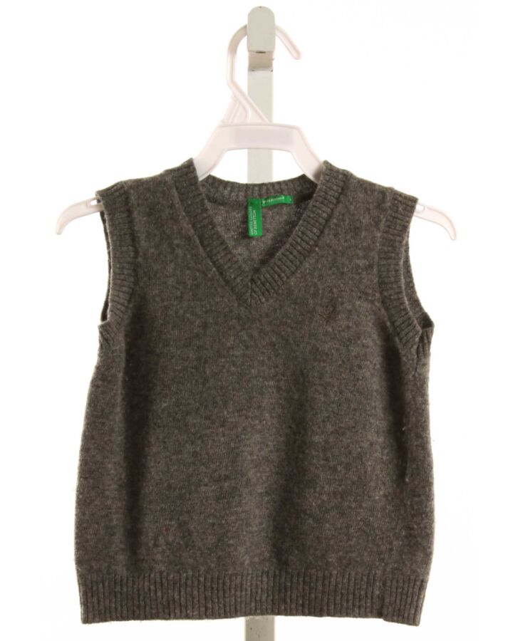 UNITED COLORS OF BENETTON  GRAY    SWEATER VEST