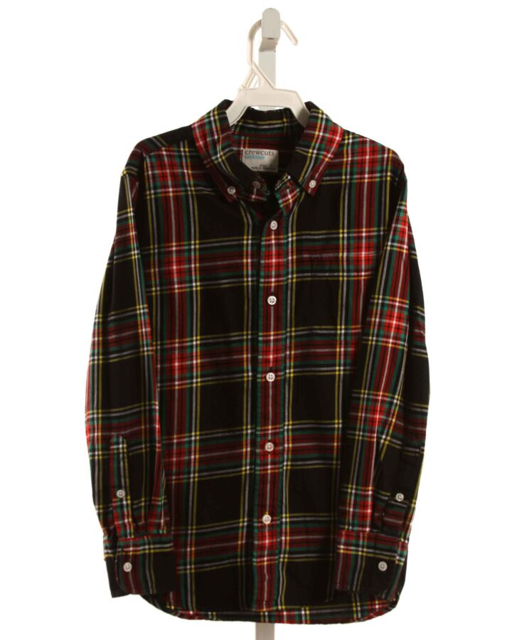 CREWCUTS  BLACK  PLAID  DRESS SHIRT