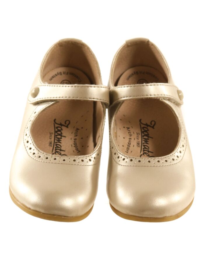 FOOTMATES GOLD MARY JANES  *EUC SIZE TODDLER 13.5