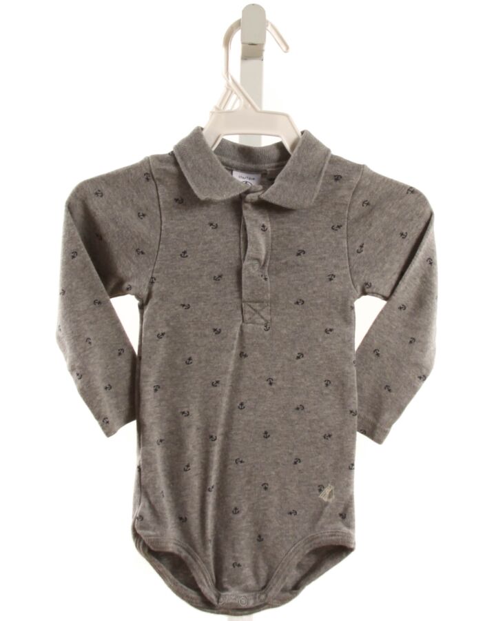 JOJO MAMAN BEBE  GRAY    KNIT LS SHIRT