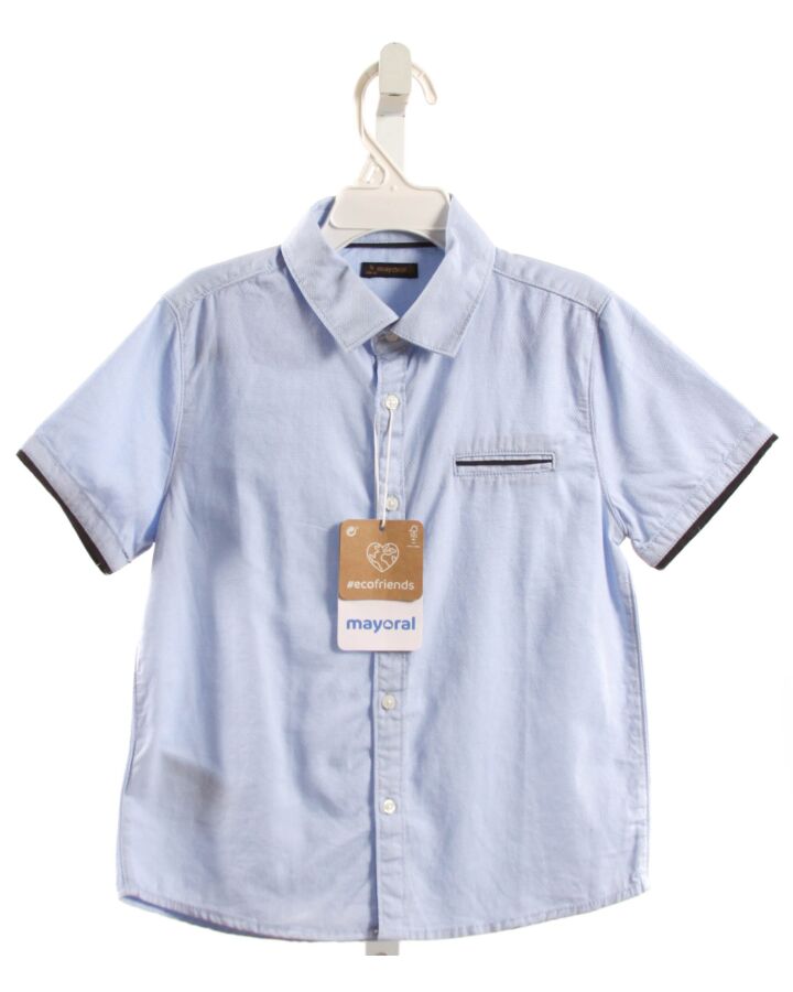 MAYORAL  LT BLUE PIQUE   DRESS SHIRT