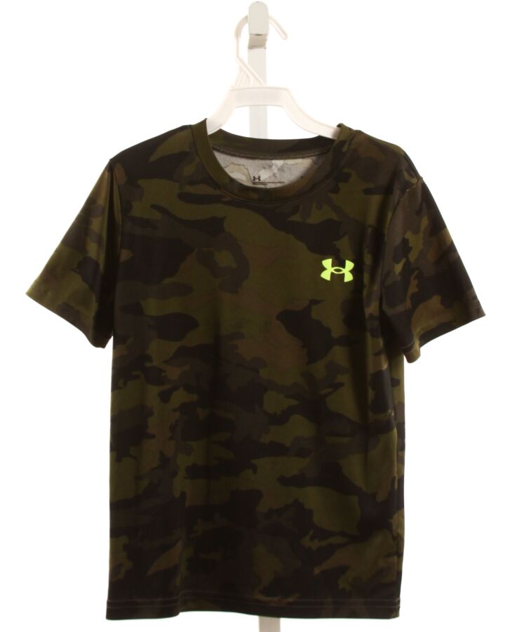 UNDER ARMOUR  FOREST GREEN    KNIT SS SHIRT