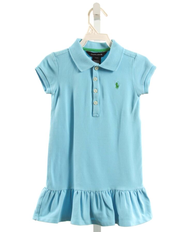 RALPH LAUREN  AQUA    KNIT DRESS