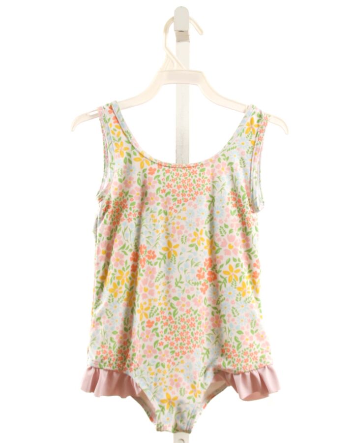 STITCHY FISH  MULTI-COLOR  FLORAL  1-PIECE SWIMSUIT WITH RUFFLE