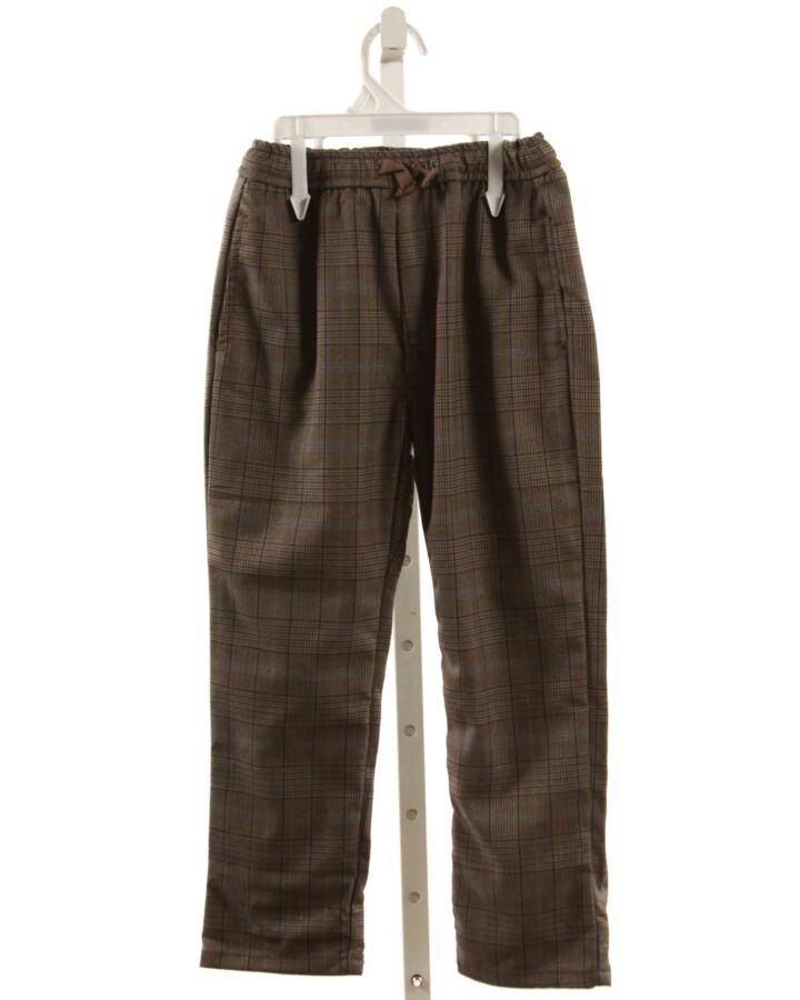 ZARA  BROWN  PLAID  PANTS