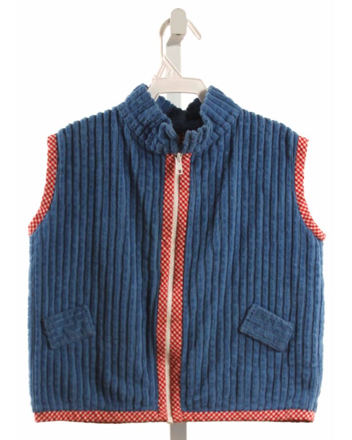 ALICE KATHLEEN  BLUE FLANNEL   VEST