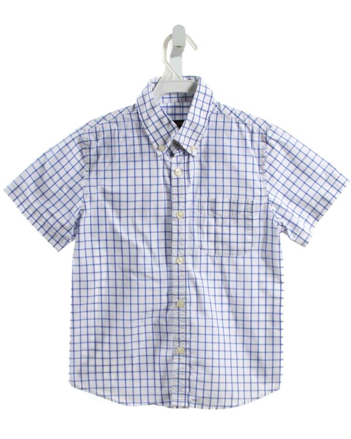 E-LAND  BLUE  WINDOWPANE  DRESS SHIRT