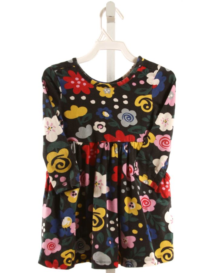 HANNA ANDERSSON  BLACK  FLORAL  KNIT DRESS