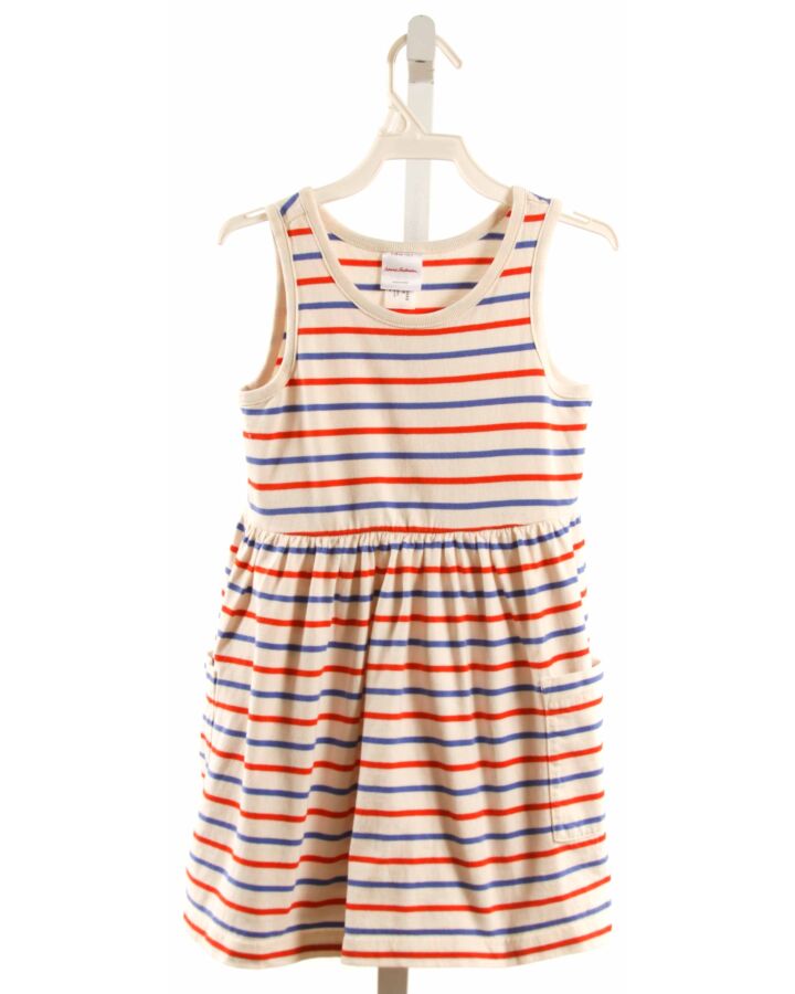 HANNA ANDERSSON  CREAM  STRIPED  KNIT DRESS