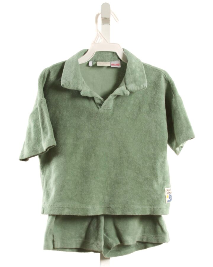 ZARA  GREEN TERRY CLOTH   2-PIECE OUTFIT