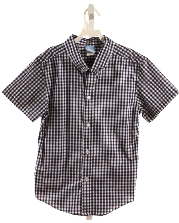 BELLA BLISS  NAVY  GINGHAM  DRESS SHIRT