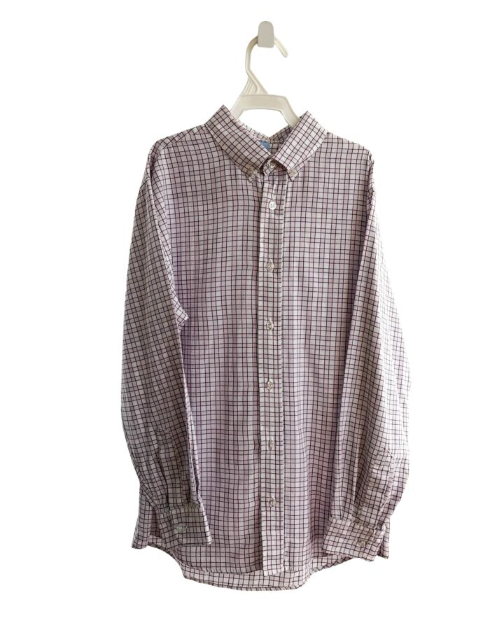 BELLA BLISS  LT PINK  PLAID  DRESS SHIRT