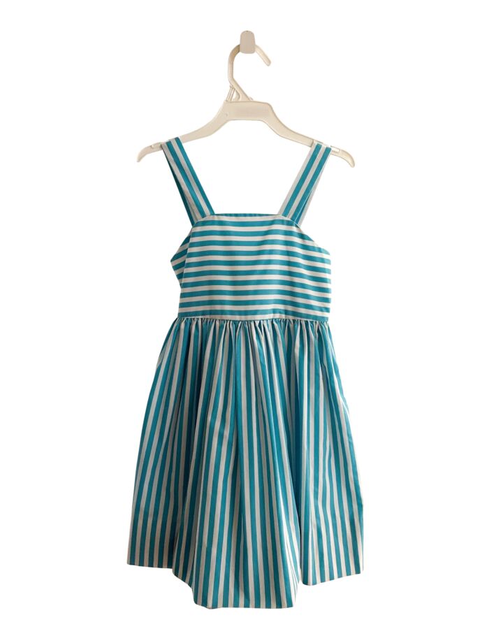 KELLY'S KIDS  AQUA  STRIPED  DRESS