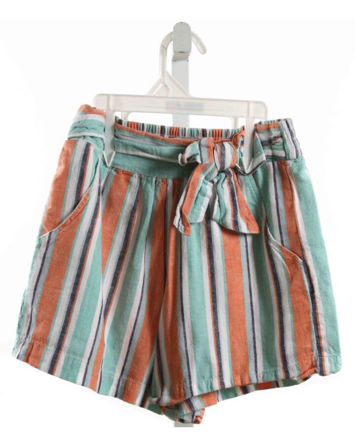 HABITUAL GIRL  MULTI-COLOR  STRIPED  SHORTS WITH BOW