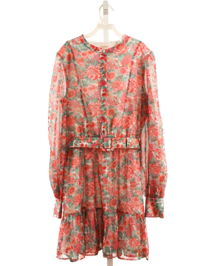 MARLO  RED  FLORAL  DRESS