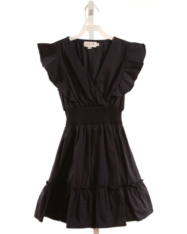 MOLLY BRACKEN  BLACK   SMOCKED DRESS